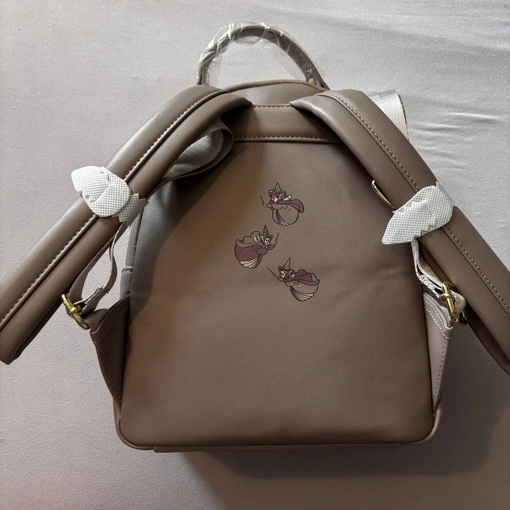 Loungefly Disney Sleeping Beauty Aurora Maleficent Mini Backpack Spindle NWT